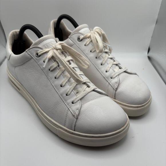 Birkenstock Bend White Leather Sneakers Women's Size EU 41 EUC - Picture 1 of 8